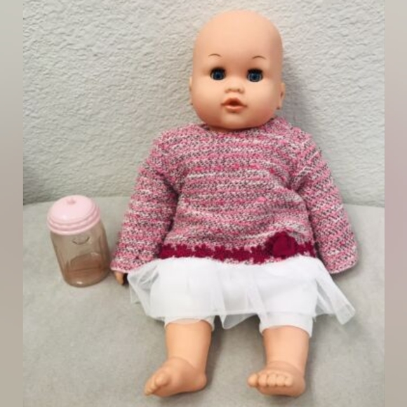 Dollie and Me dress (pink knit, size 10) - Picture 7 of 7